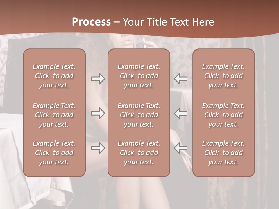 Femininity Elegance Cafe PowerPoint Template