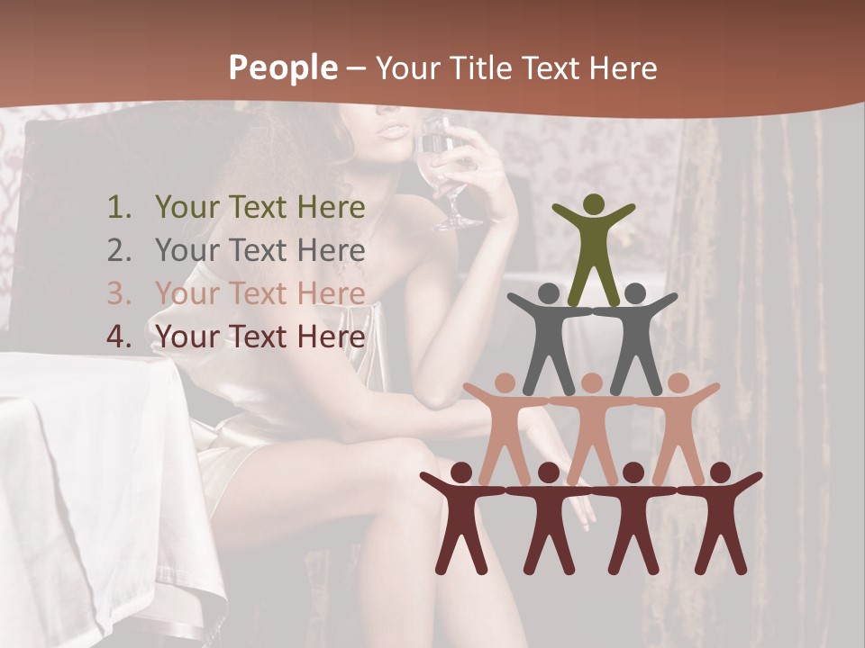 Femininity Elegance Cafe PowerPoint Template