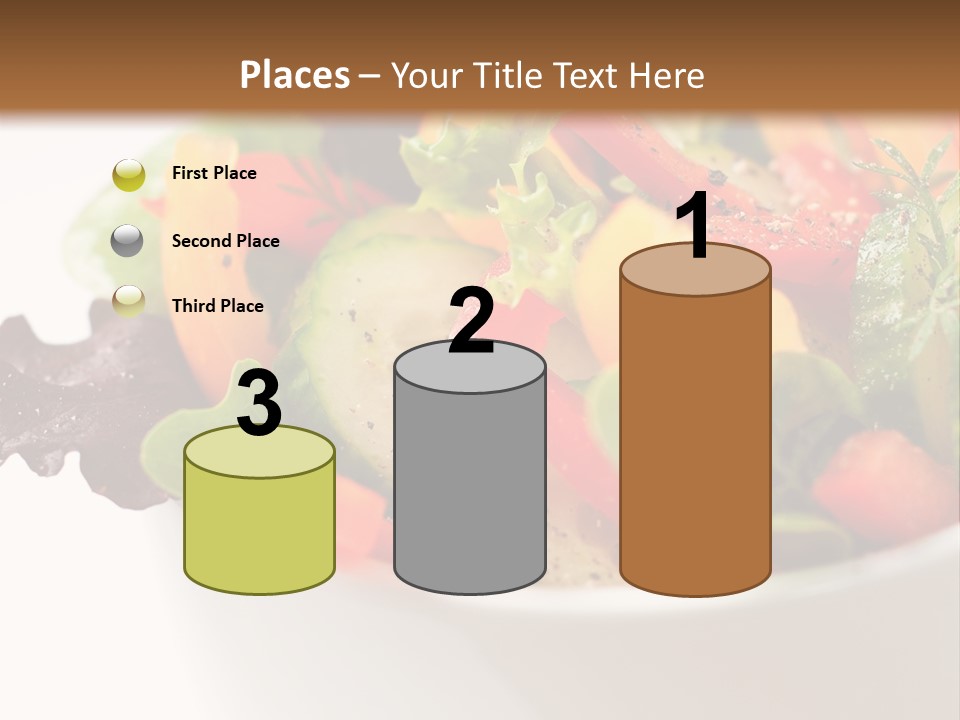 Wedge Background Healthy PowerPoint Template