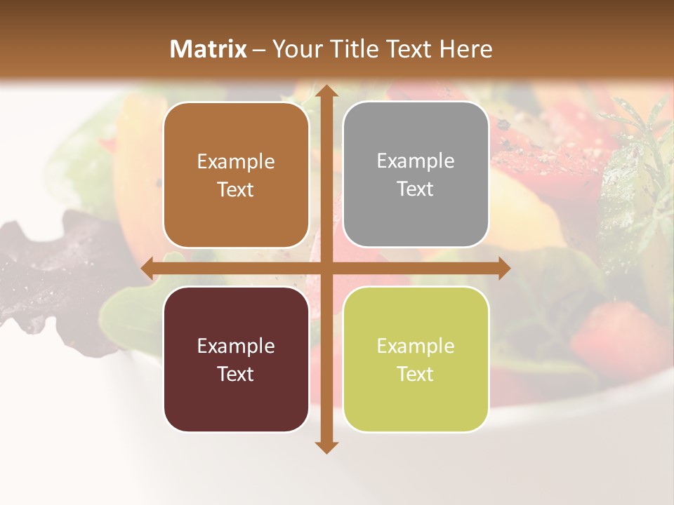 Wedge Background Healthy PowerPoint Template