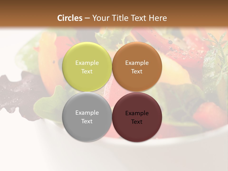 Wedge Background Healthy PowerPoint Template