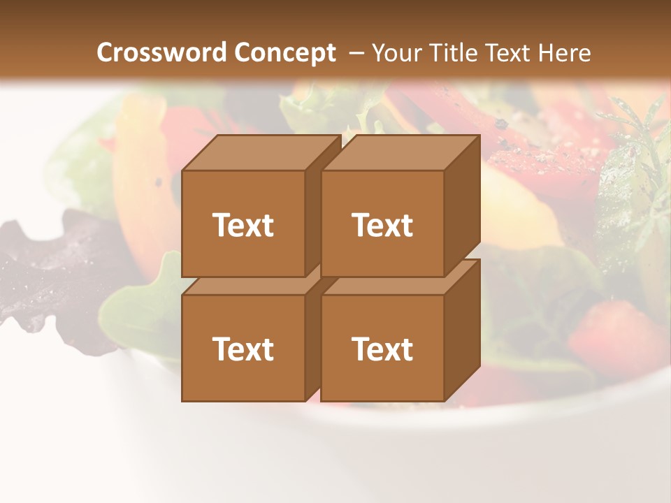 Wedge Background Healthy PowerPoint Template