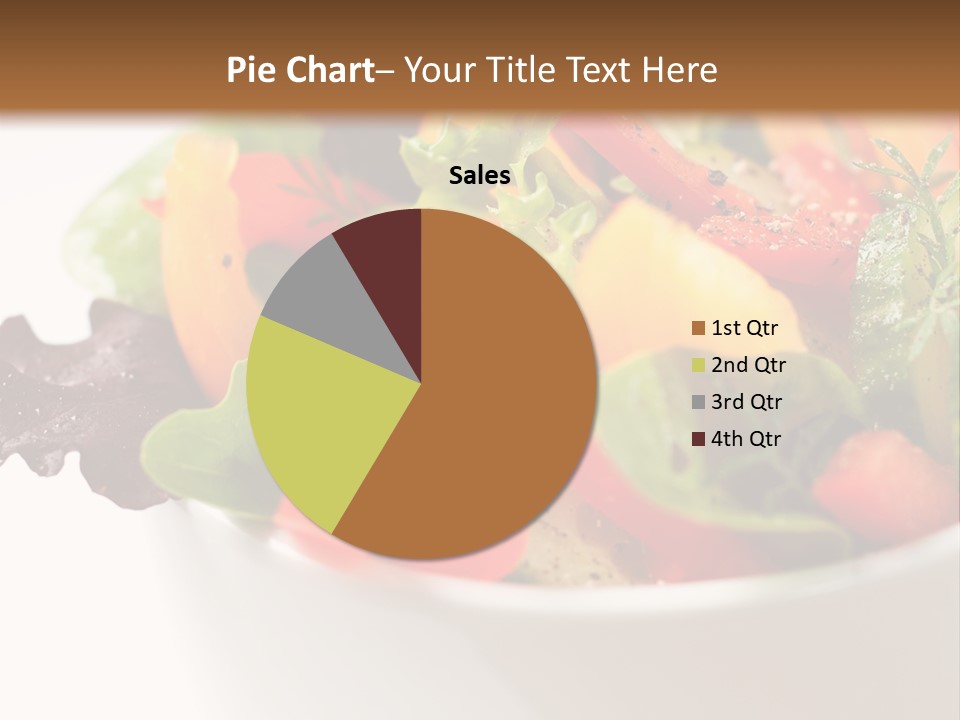 Wedge Background Healthy PowerPoint Template