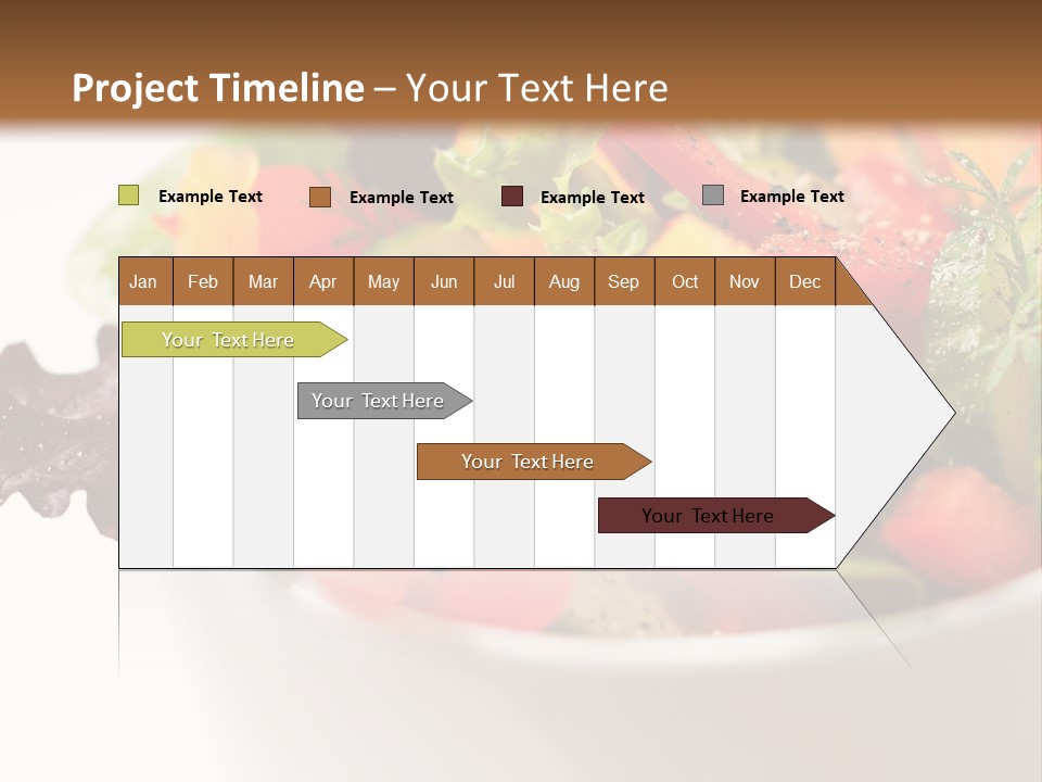 Wedge Background Healthy PowerPoint Template
