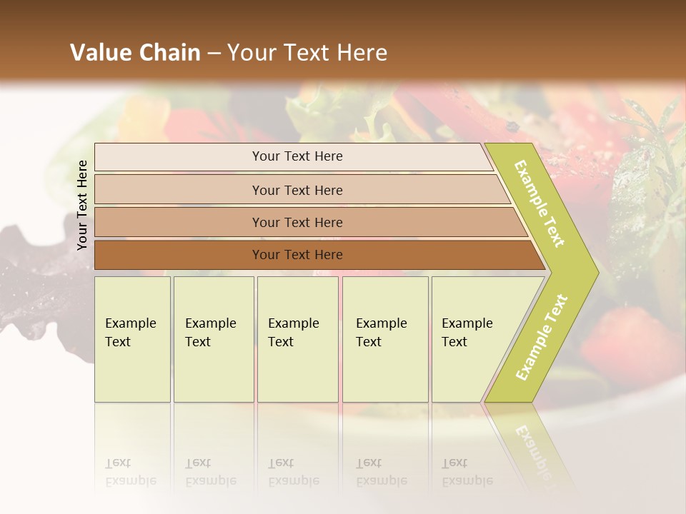 Wedge Background Healthy PowerPoint Template