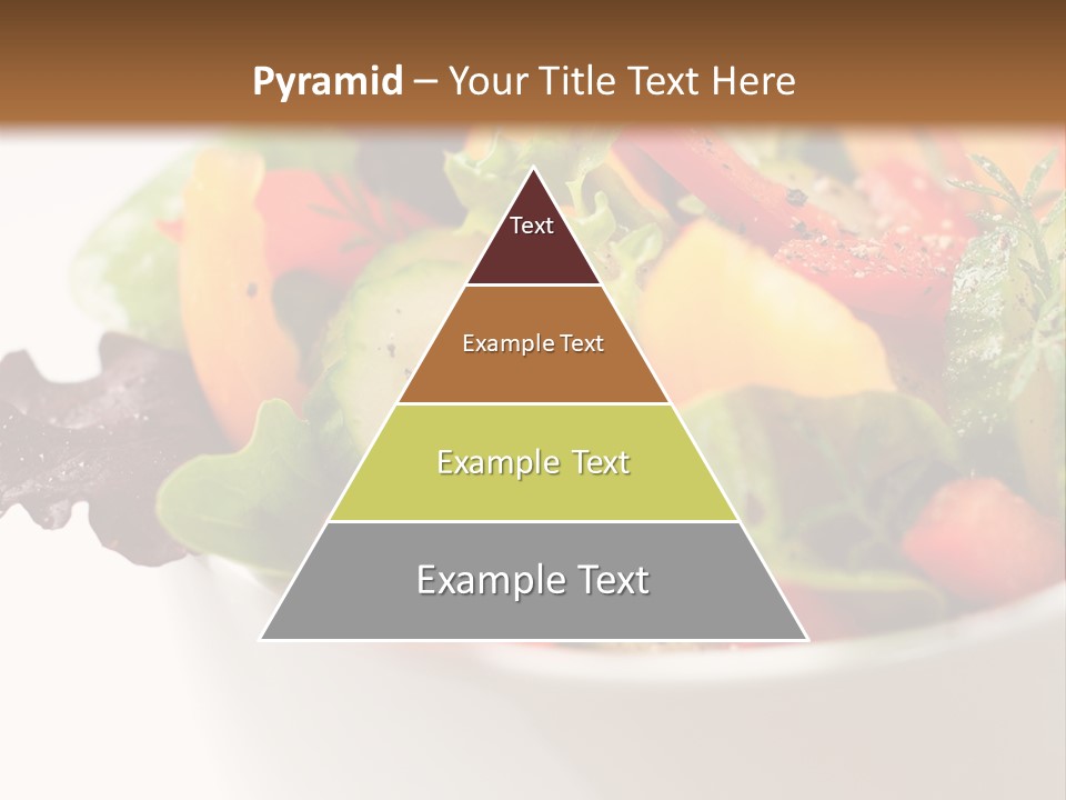 Wedge Background Healthy PowerPoint Template