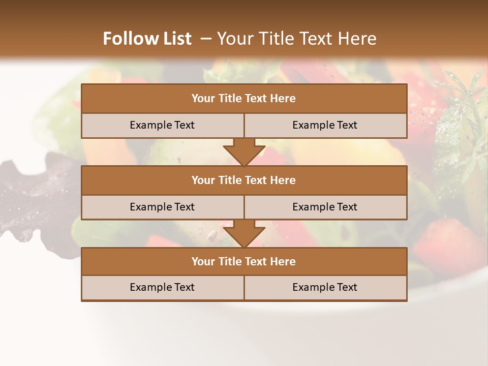 Wedge Background Healthy PowerPoint Template