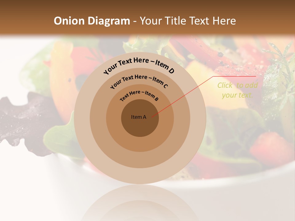 Wedge Background Healthy PowerPoint Template