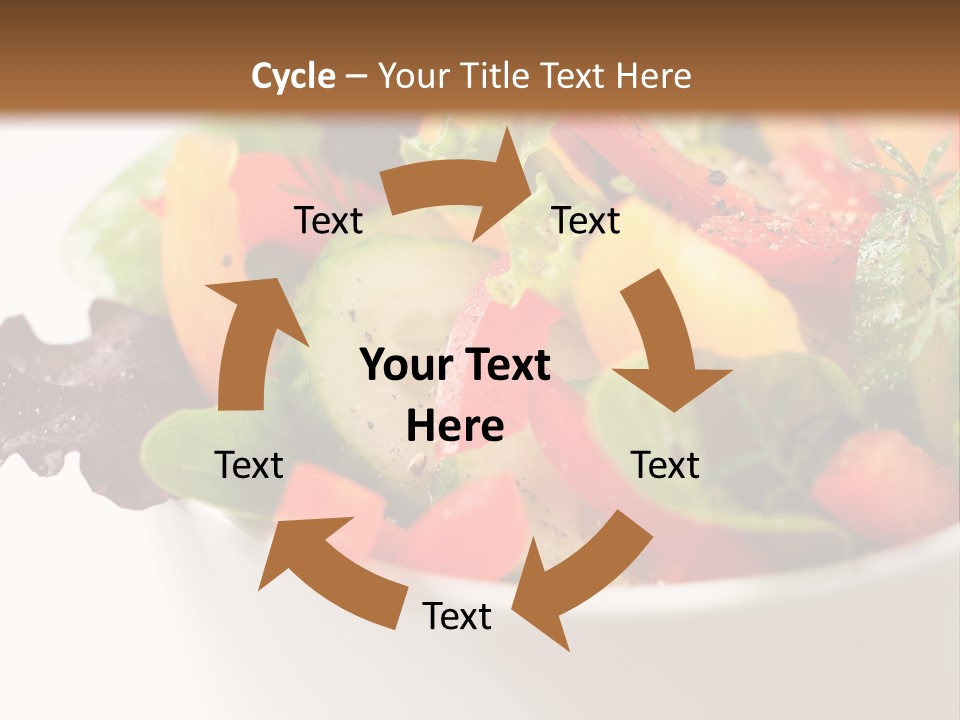 Wedge Background Healthy PowerPoint Template