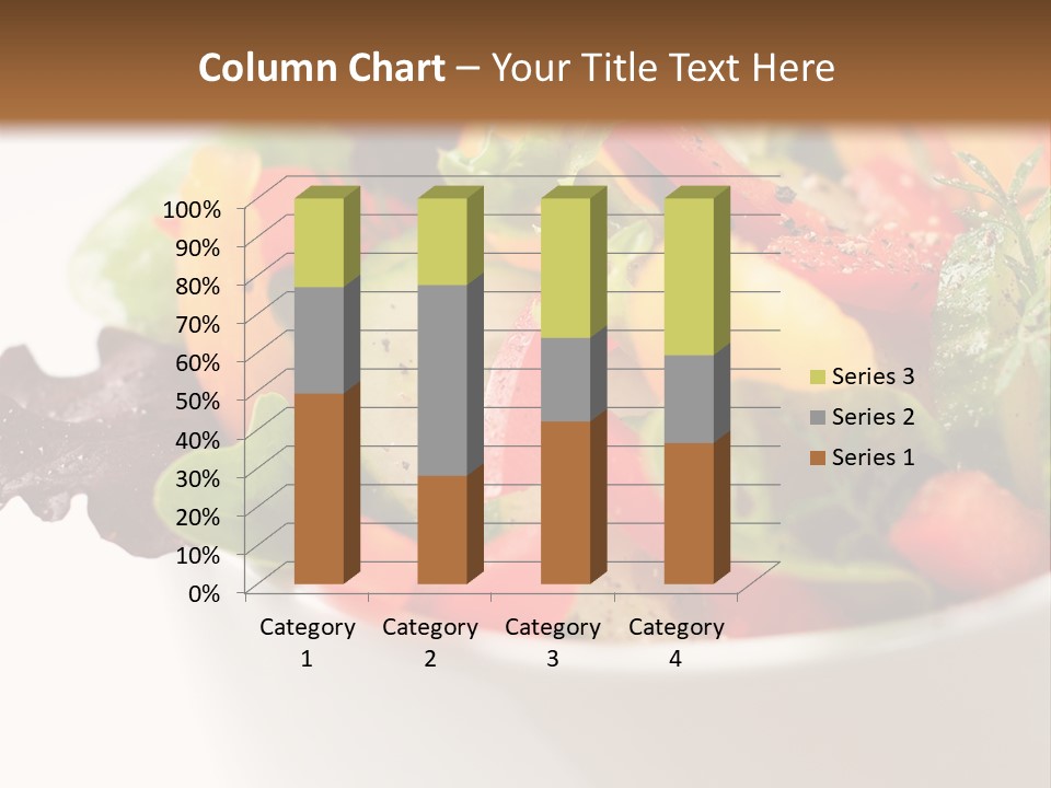 Wedge Background Healthy PowerPoint Template