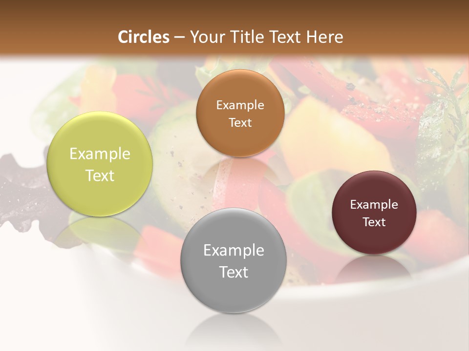 Wedge Background Healthy PowerPoint Template