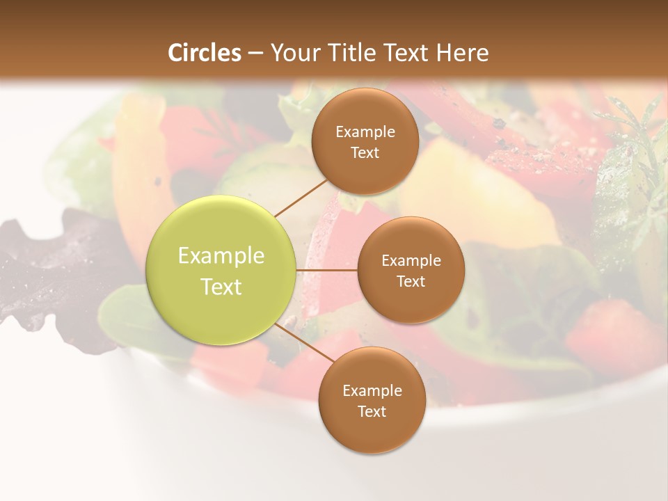 Wedge Background Healthy PowerPoint Template