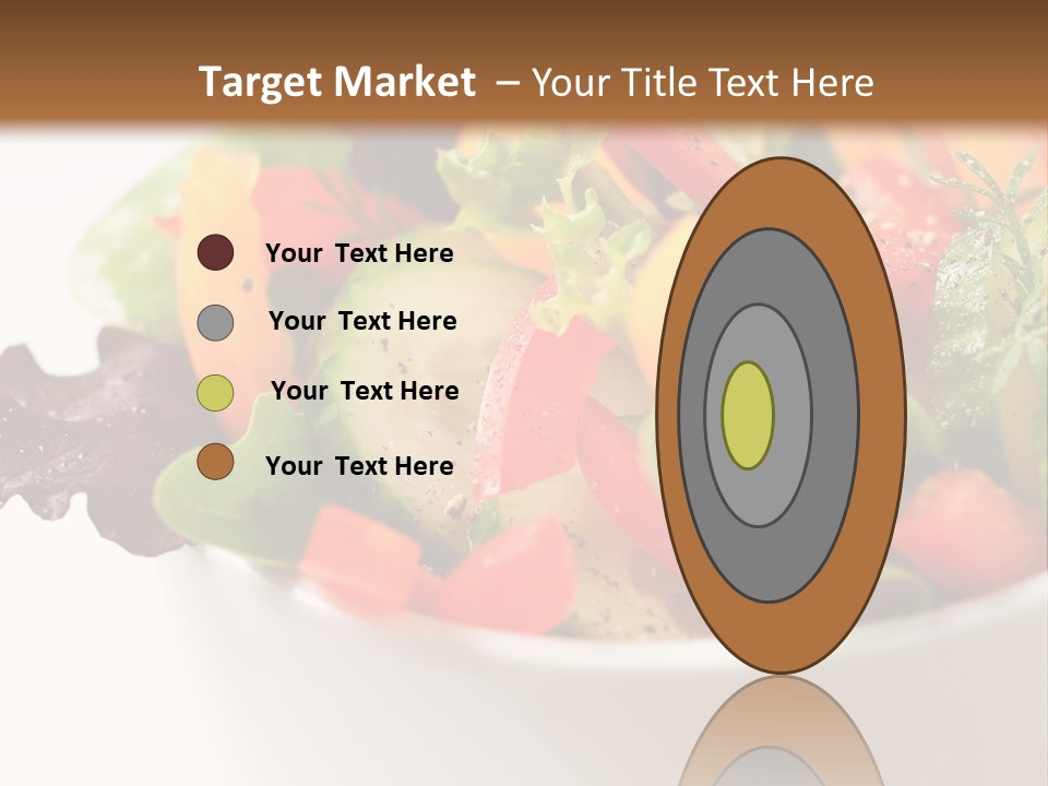 Wedge Background Healthy PowerPoint Template