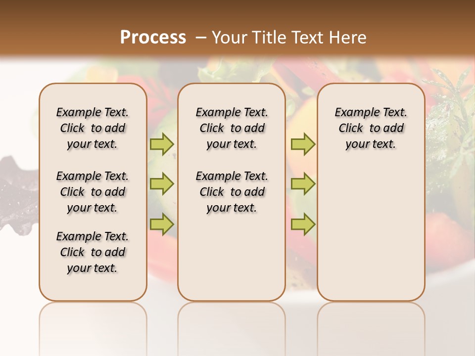 Wedge Background Healthy PowerPoint Template