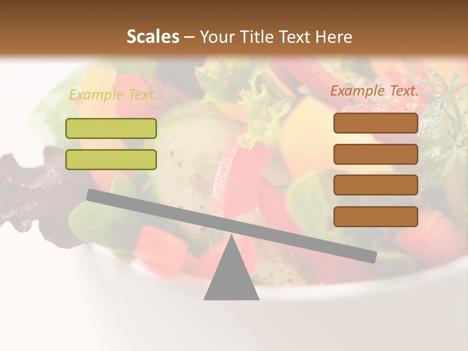Wedge Background Healthy PowerPoint Template