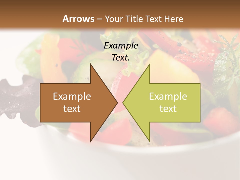Wedge Background Healthy PowerPoint Template