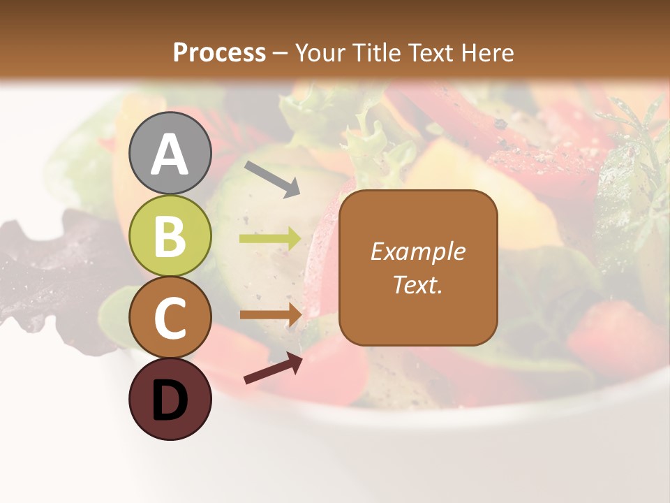 Wedge Background Healthy PowerPoint Template