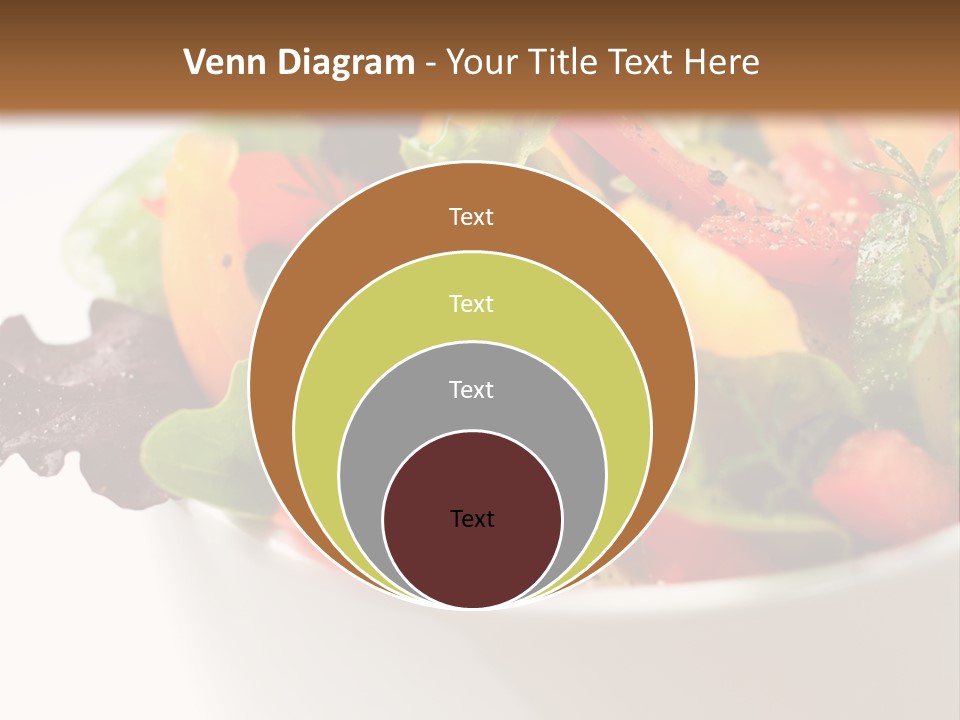 Wedge Background Healthy PowerPoint Template