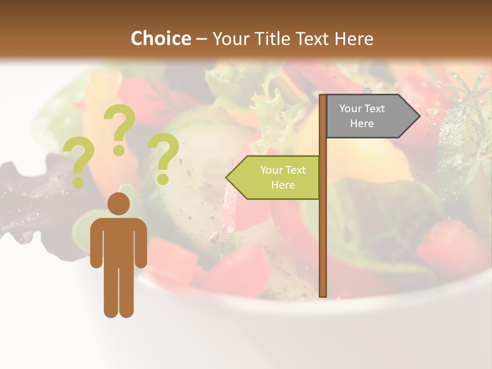 Wedge Background Healthy PowerPoint Template