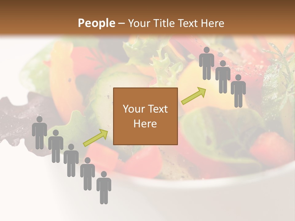 Wedge Background Healthy PowerPoint Template