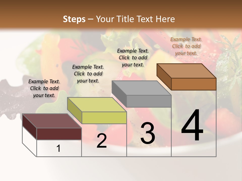 Wedge Background Healthy PowerPoint Template