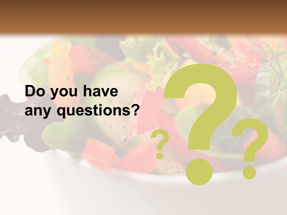 Wedge Background Healthy PowerPoint Template