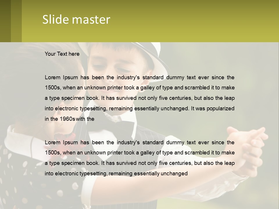 Happy Boy Park PowerPoint Template