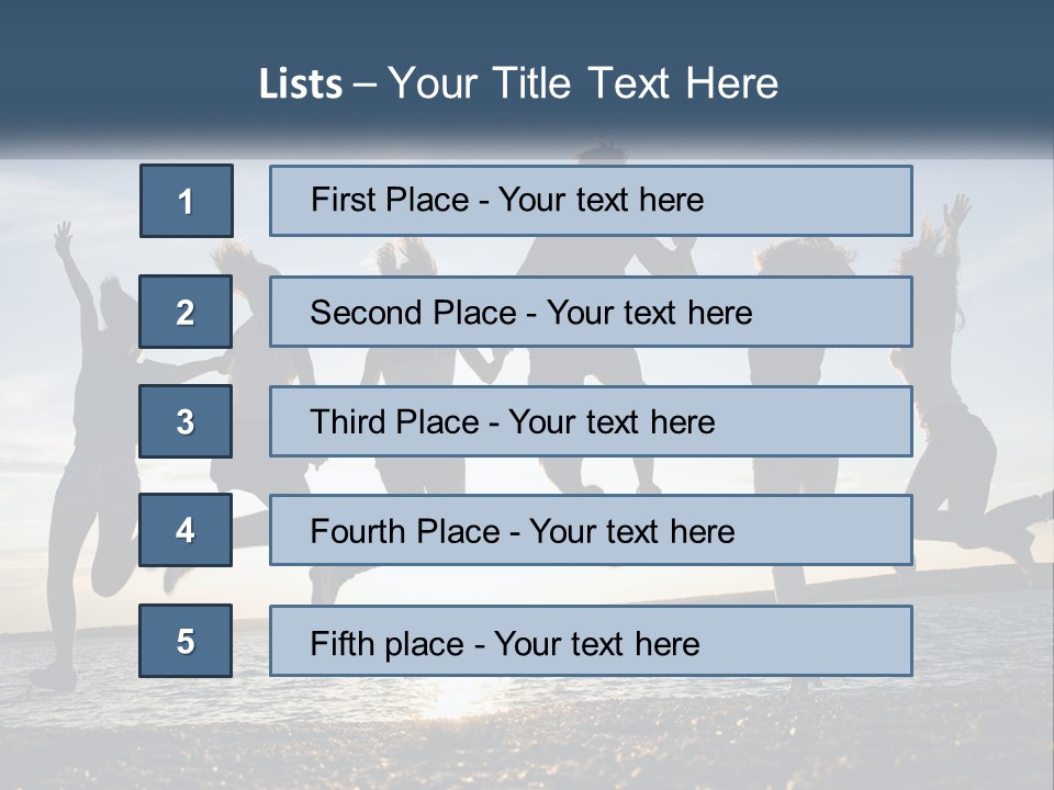 Beach Holiday Vacation PowerPoint Template