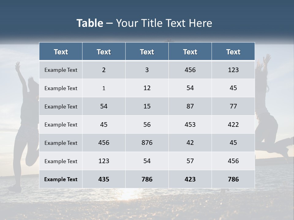 Beach Holiday Vacation PowerPoint Template