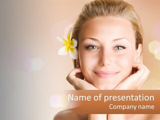 Emotions Young Girl PowerPoint Template