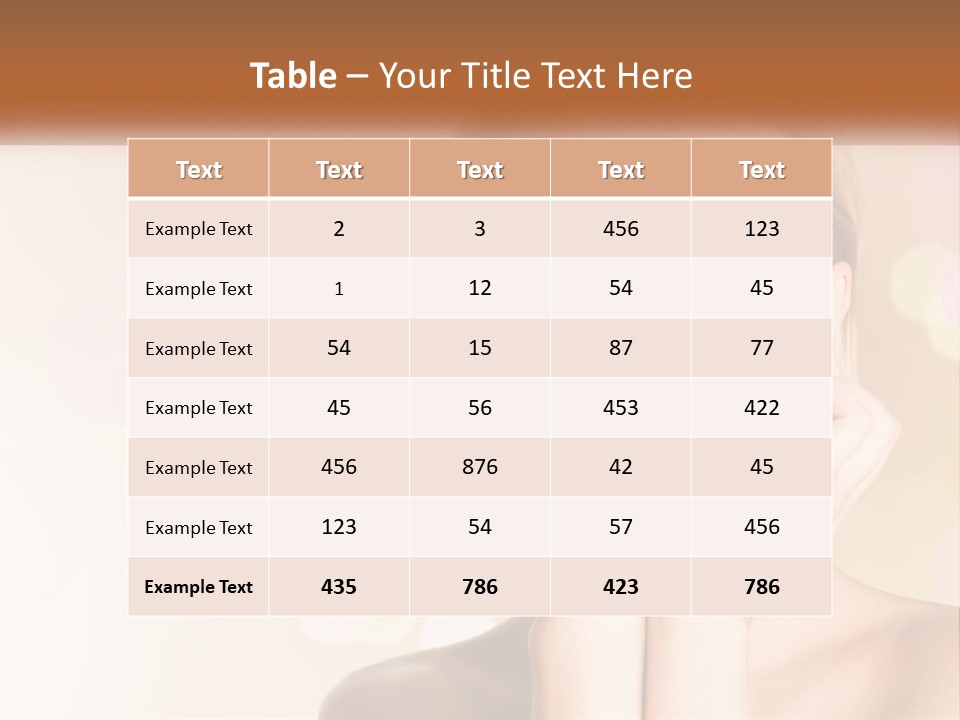 Emotions Young Girl PowerPoint Template