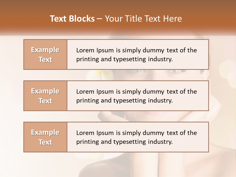 Emotions Young Girl PowerPoint Template