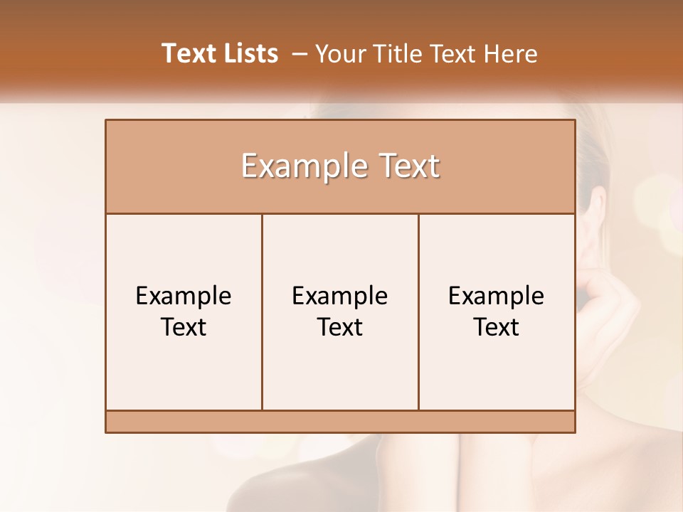 Emotions Young Girl PowerPoint Template