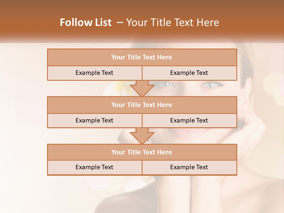 Emotions Young Girl PowerPoint Template
