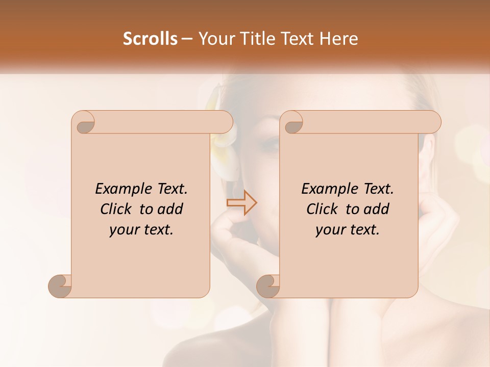 Emotions Young Girl PowerPoint Template