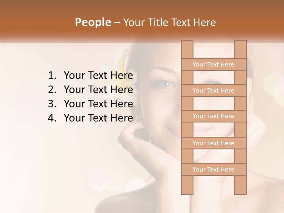 Emotions Young Girl PowerPoint Template