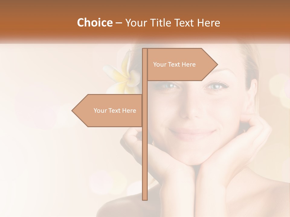 Emotions Young Girl PowerPoint Template