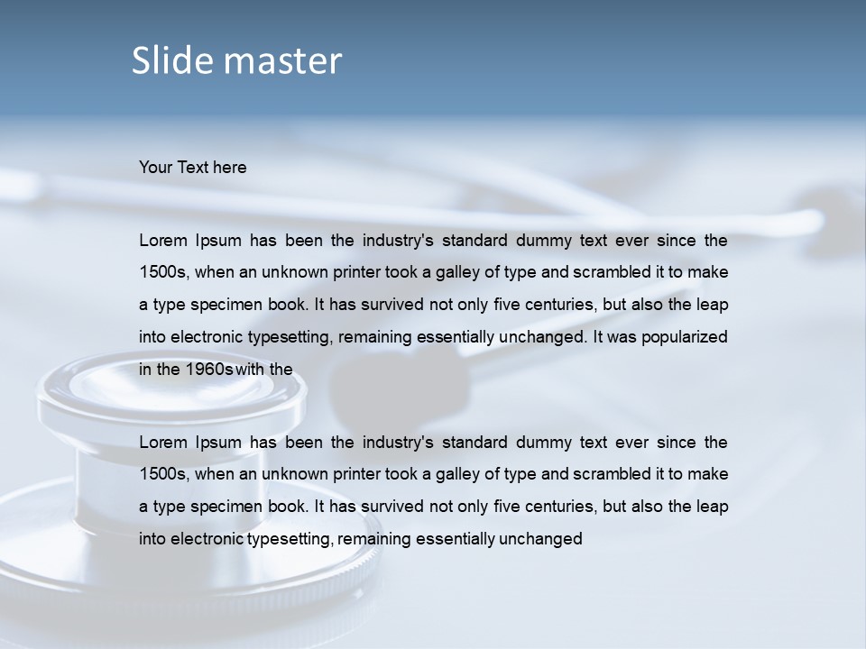Emergency Stethoscope Exam PowerPoint Template