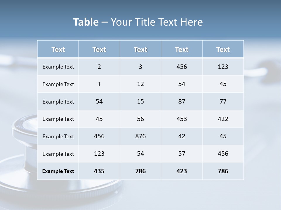 Emergency Stethoscope Exam PowerPoint Template