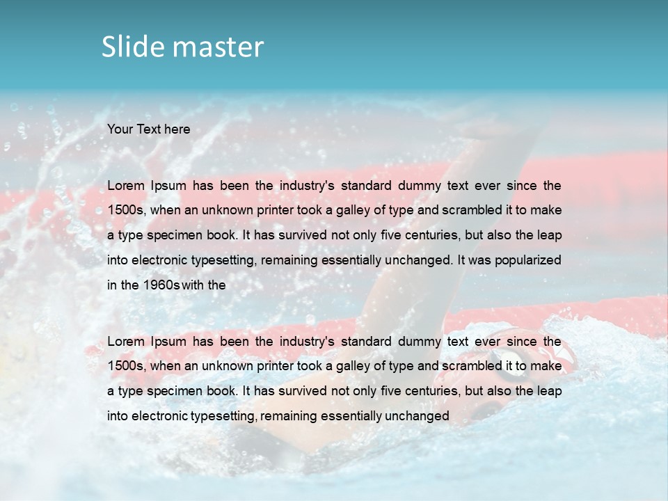 Professional Spain Pool PowerPoint Template