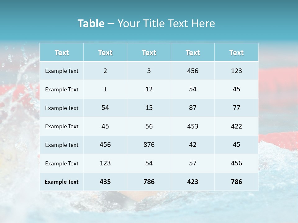 Professional Spain Pool PowerPoint Template