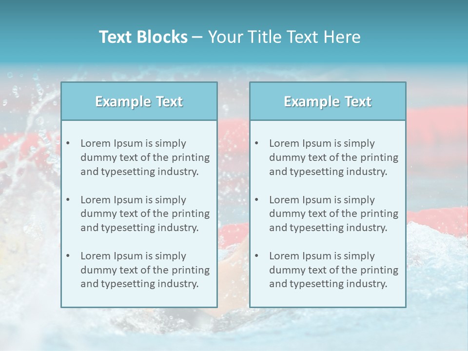 Professional Spain Pool PowerPoint Template