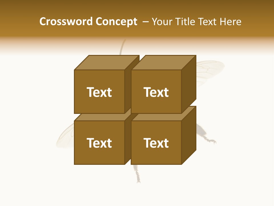 A Bee On A White Background Powerpoint Template PowerPoint Template