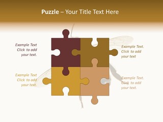 A Bee On A White Background Powerpoint Template PowerPoint Template