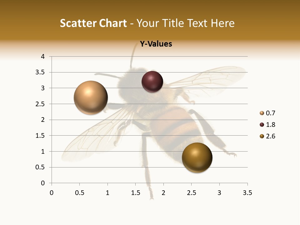 A Bee On A White Background Powerpoint Template PowerPoint Template