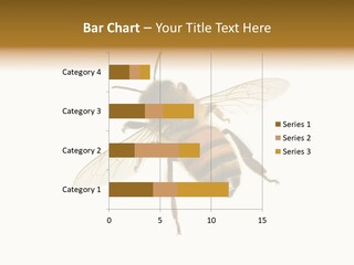 A Bee On A White Background Powerpoint Template PowerPoint Template