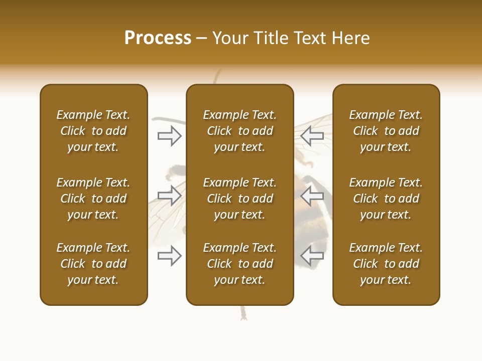 A Bee On A White Background Powerpoint Template PowerPoint Template