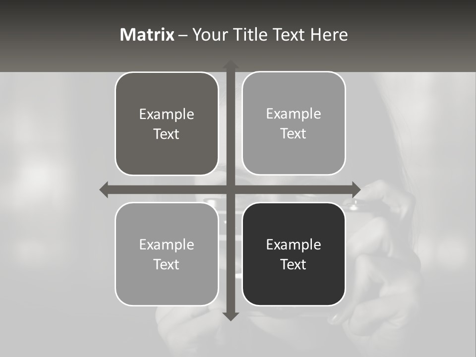 Lady Beautiful Hiding PowerPoint Template