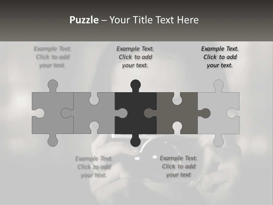 Lady Beautiful Hiding PowerPoint Template