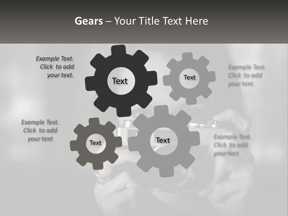 Lady Beautiful Hiding PowerPoint Template